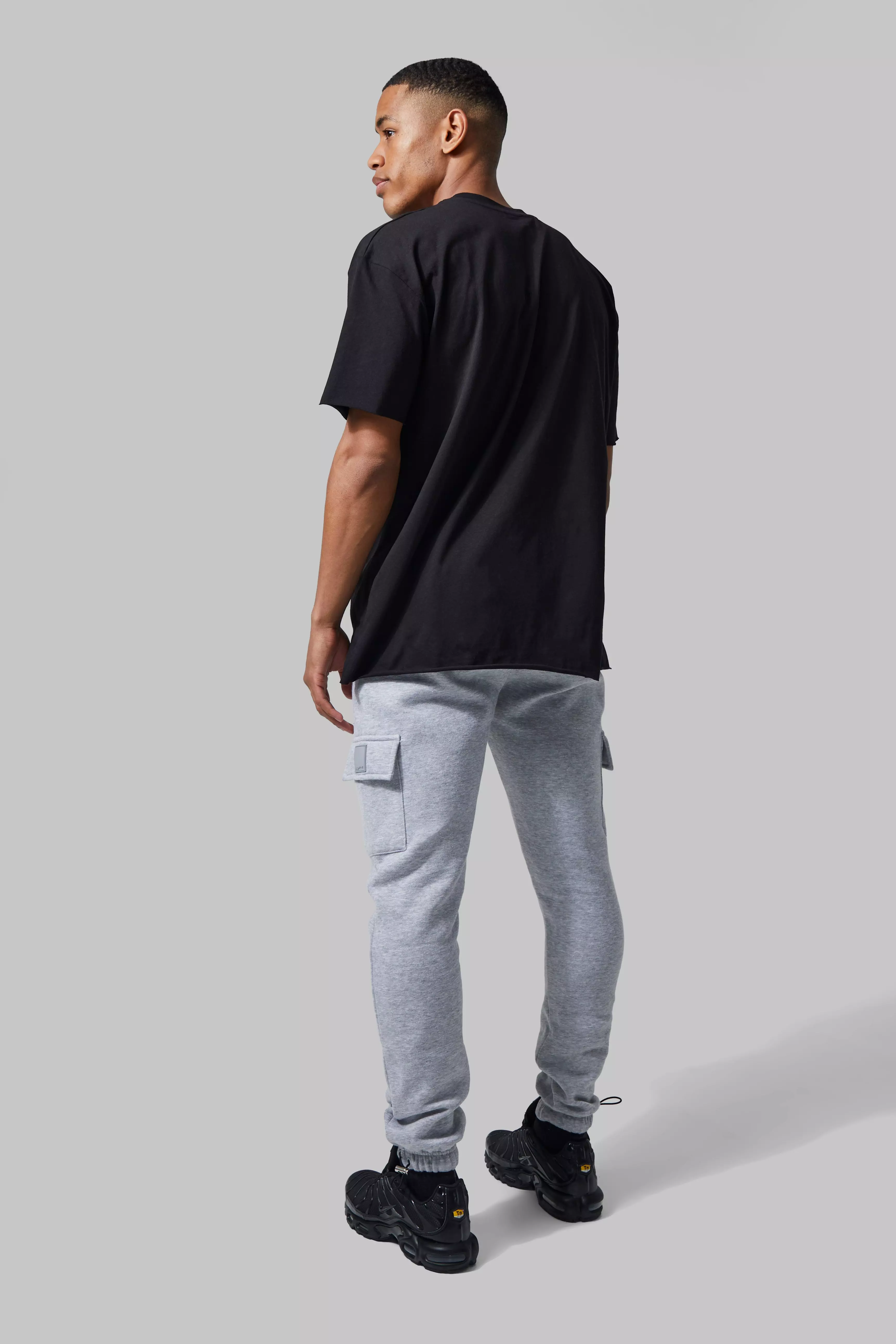 【boohooMAN】Active Gym Jogger カーゴ ジョガー 関送込み bmm32538_grey%20marl_xl?pdp.